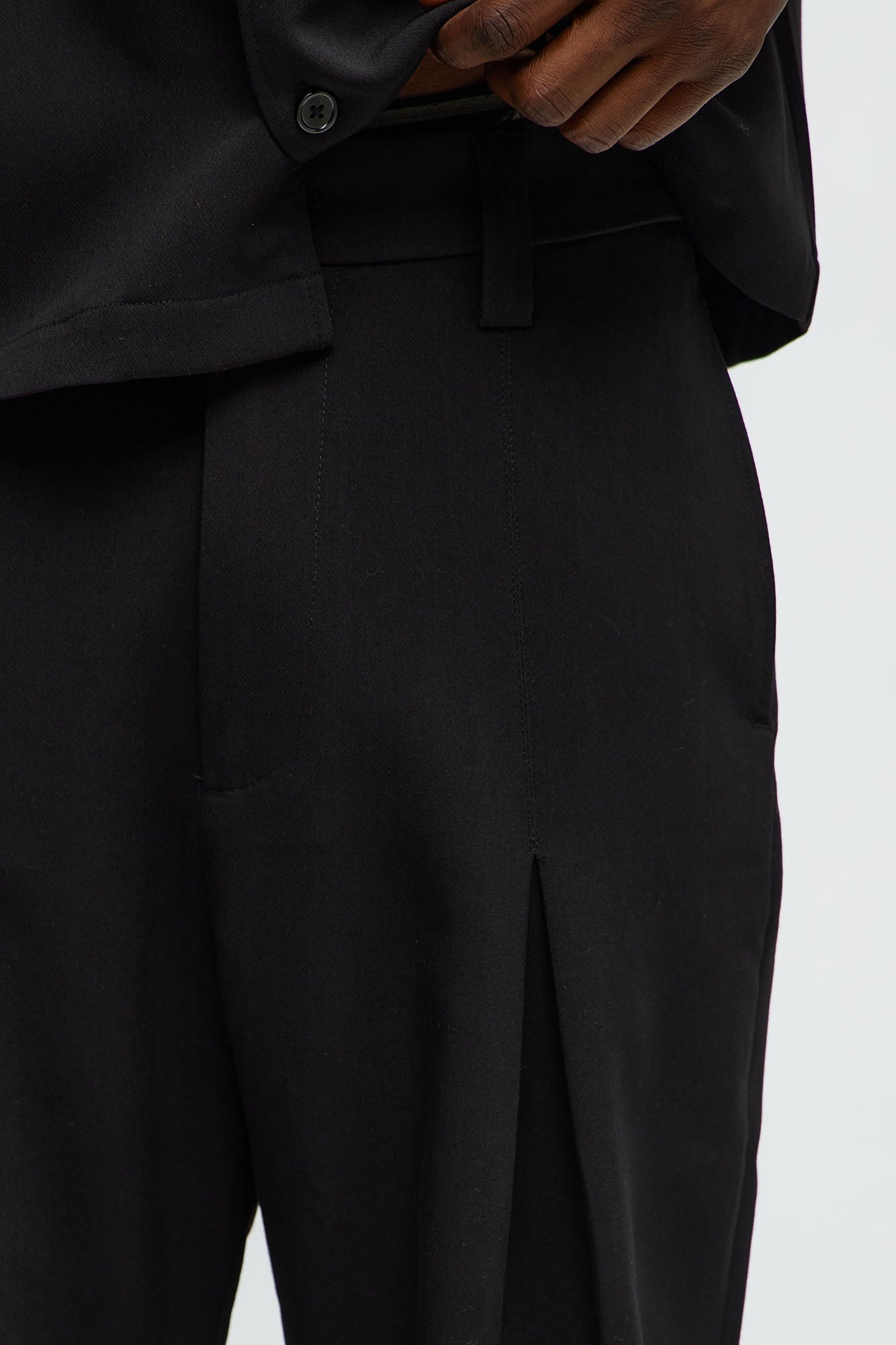 Ronan High Waisted Pleated Trousers - Black Fashion Nova