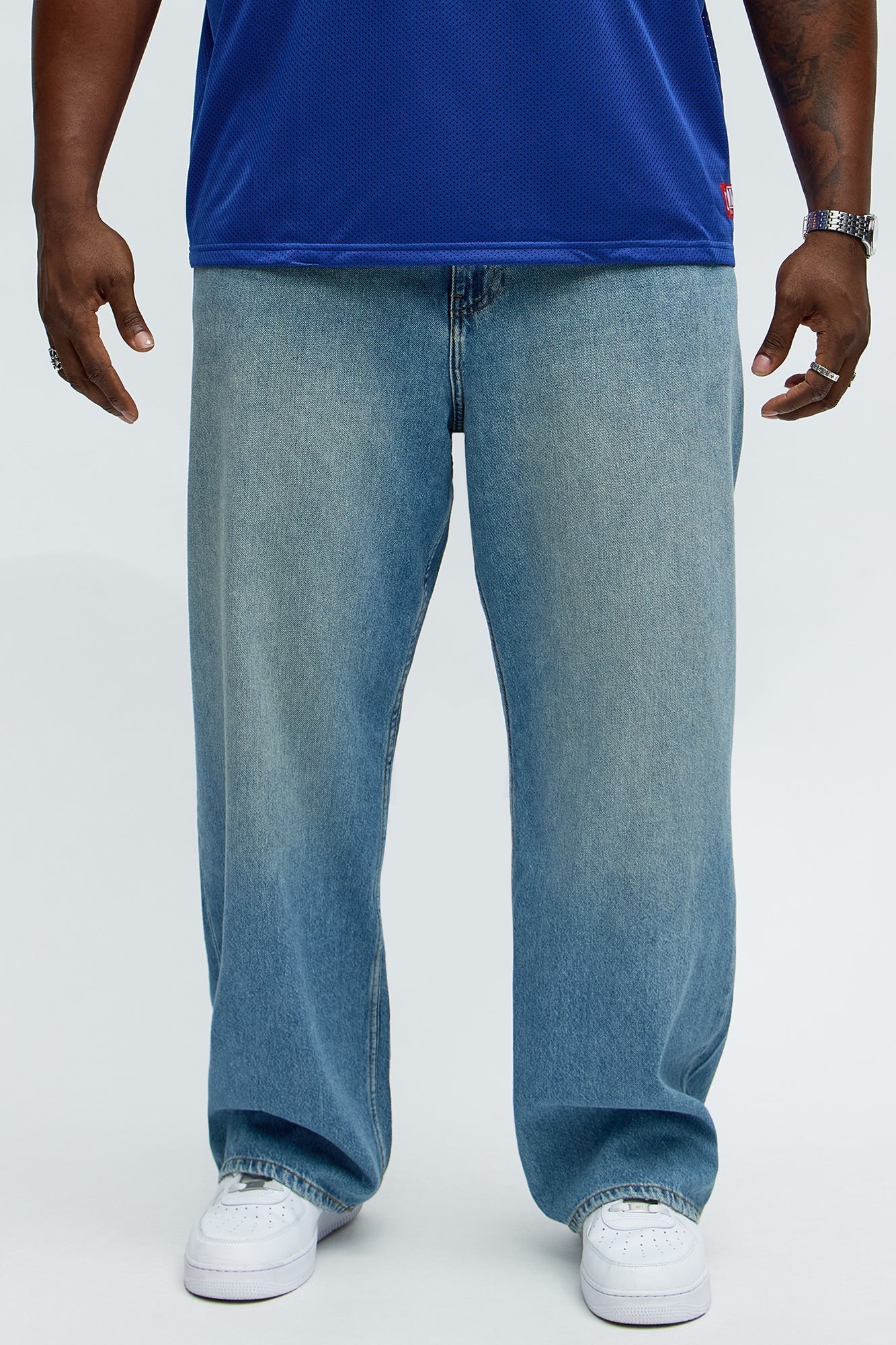 Baldwin Baggy Jeans - Medium Wash Fashion Nova