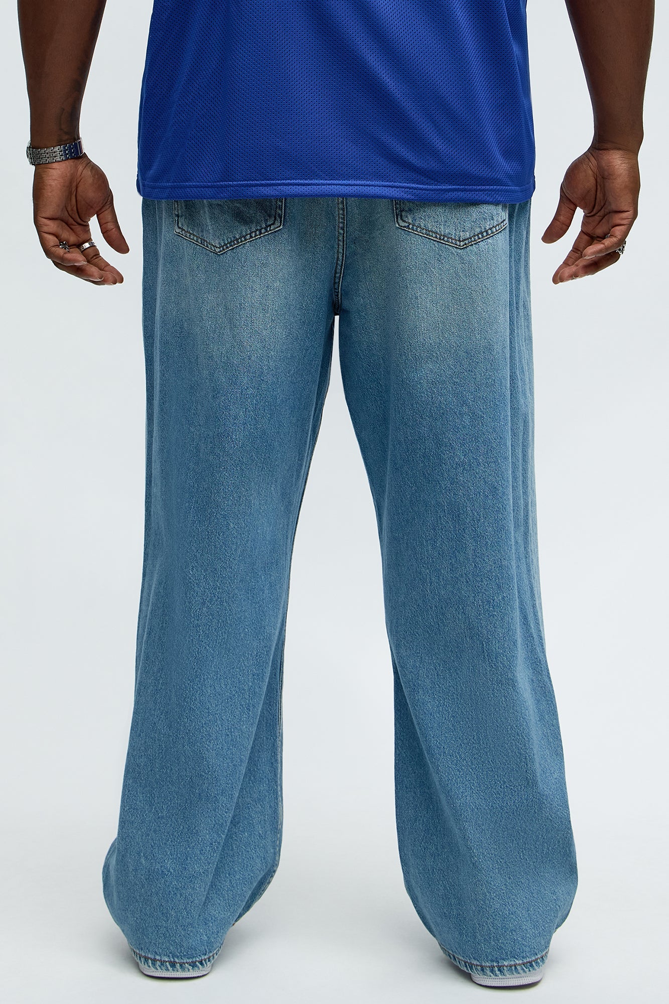 Baldwin Baggy Jeans - Medium Wash Fashion Nova