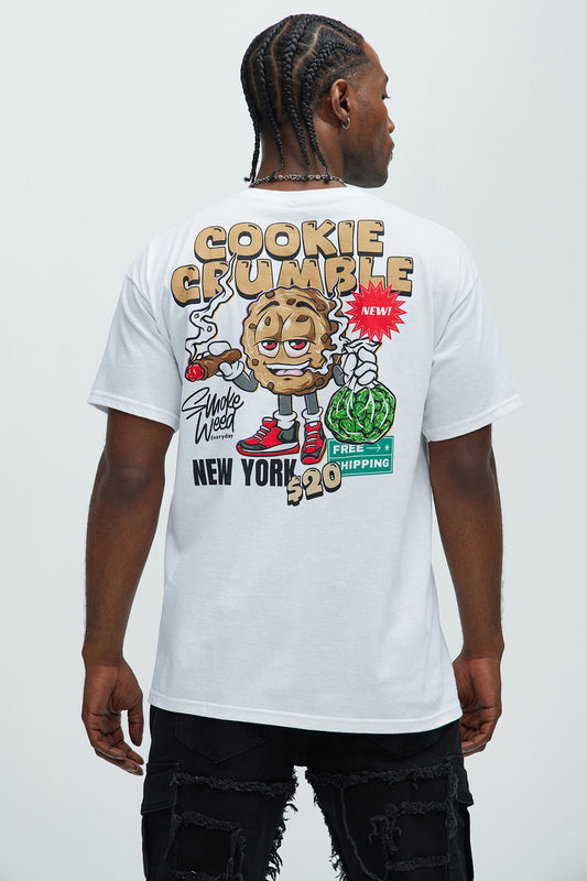 Cookie Crumble Short Sleeve Tee - White Fashion Nova