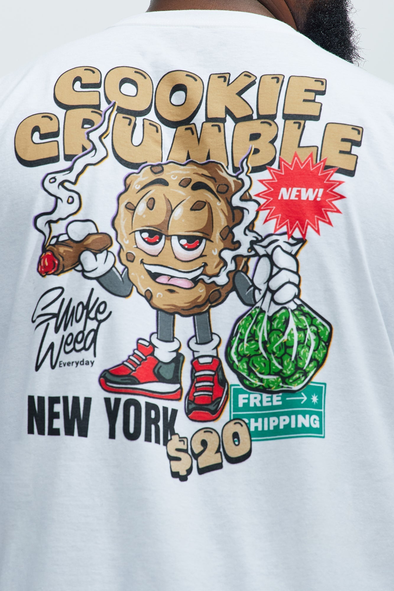 Cookie Crumble Short Sleeve Tee - White Fashion Nova