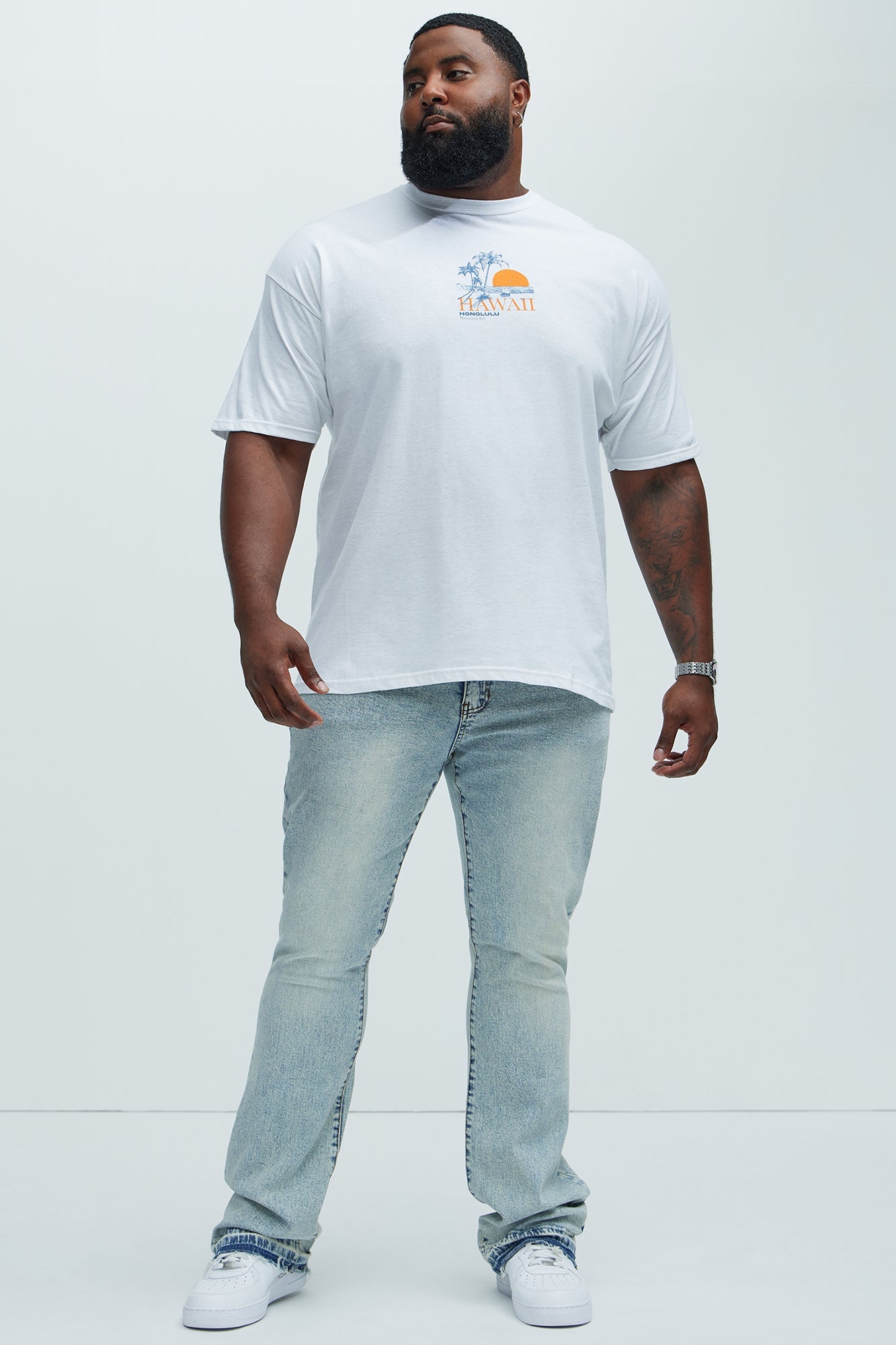 Cornell Stacked Skinny Flare Jeans - Light Wash Fashion Nova