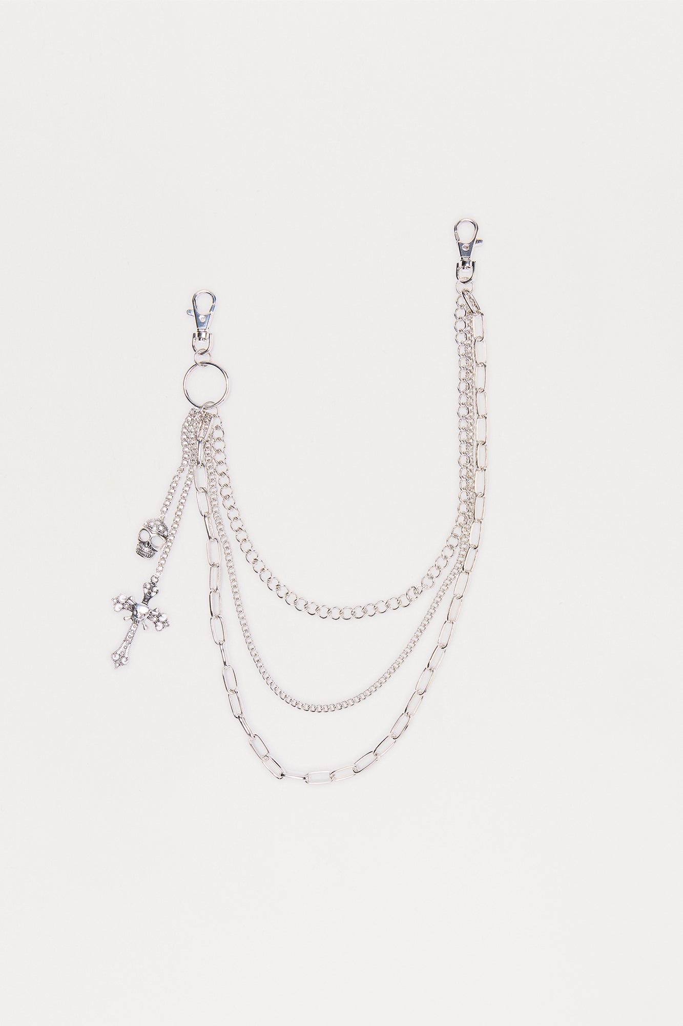 Grim Line Pant Chain - Silver Fashion Nova