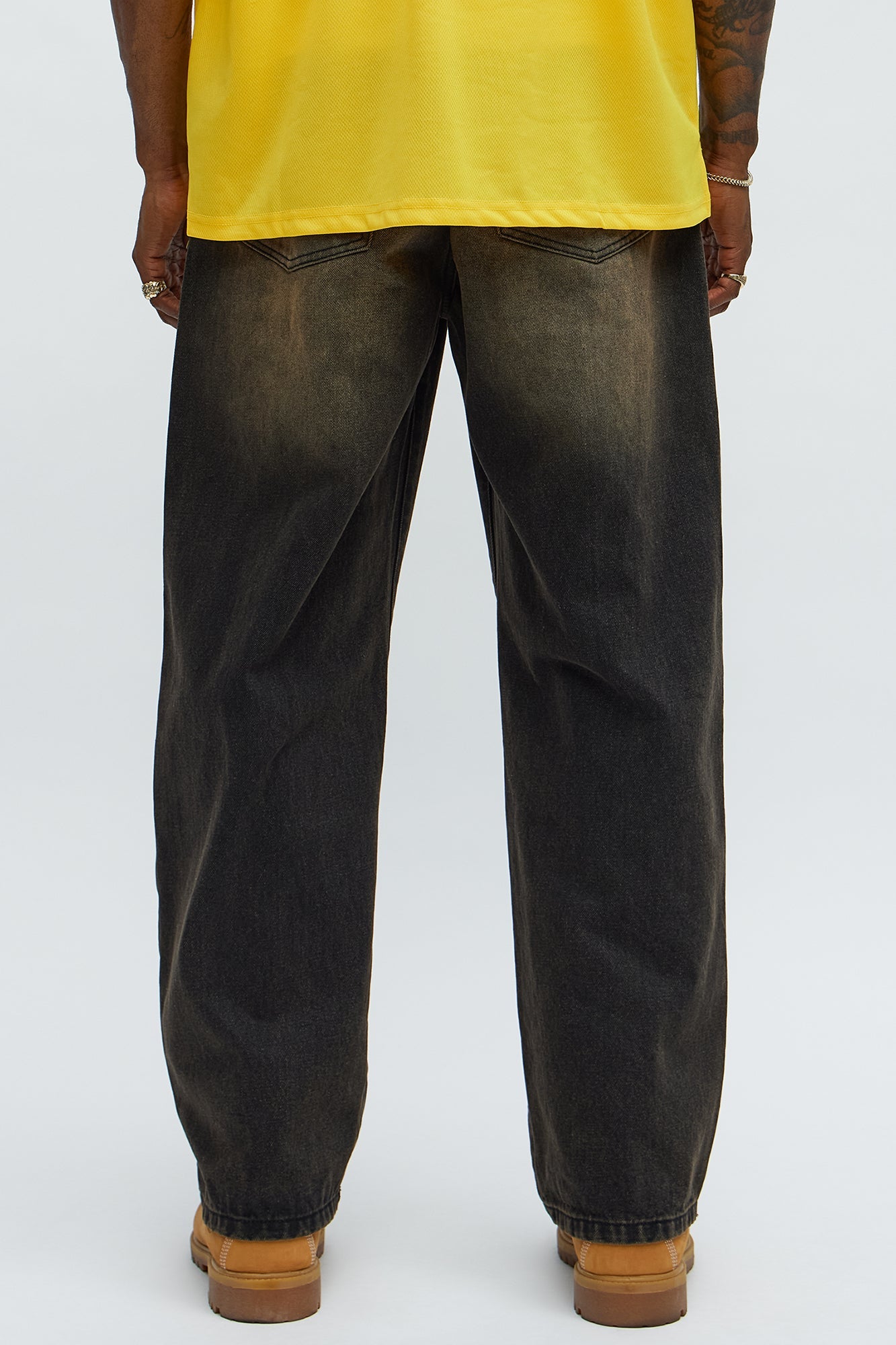 Baggy Dark Wave Jeans - Black Wash Fashion Nova