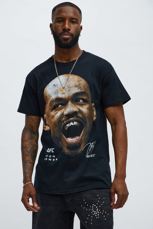 UFC Jon Bones Jones Short Sleeve Tee - Black Fashion Nova