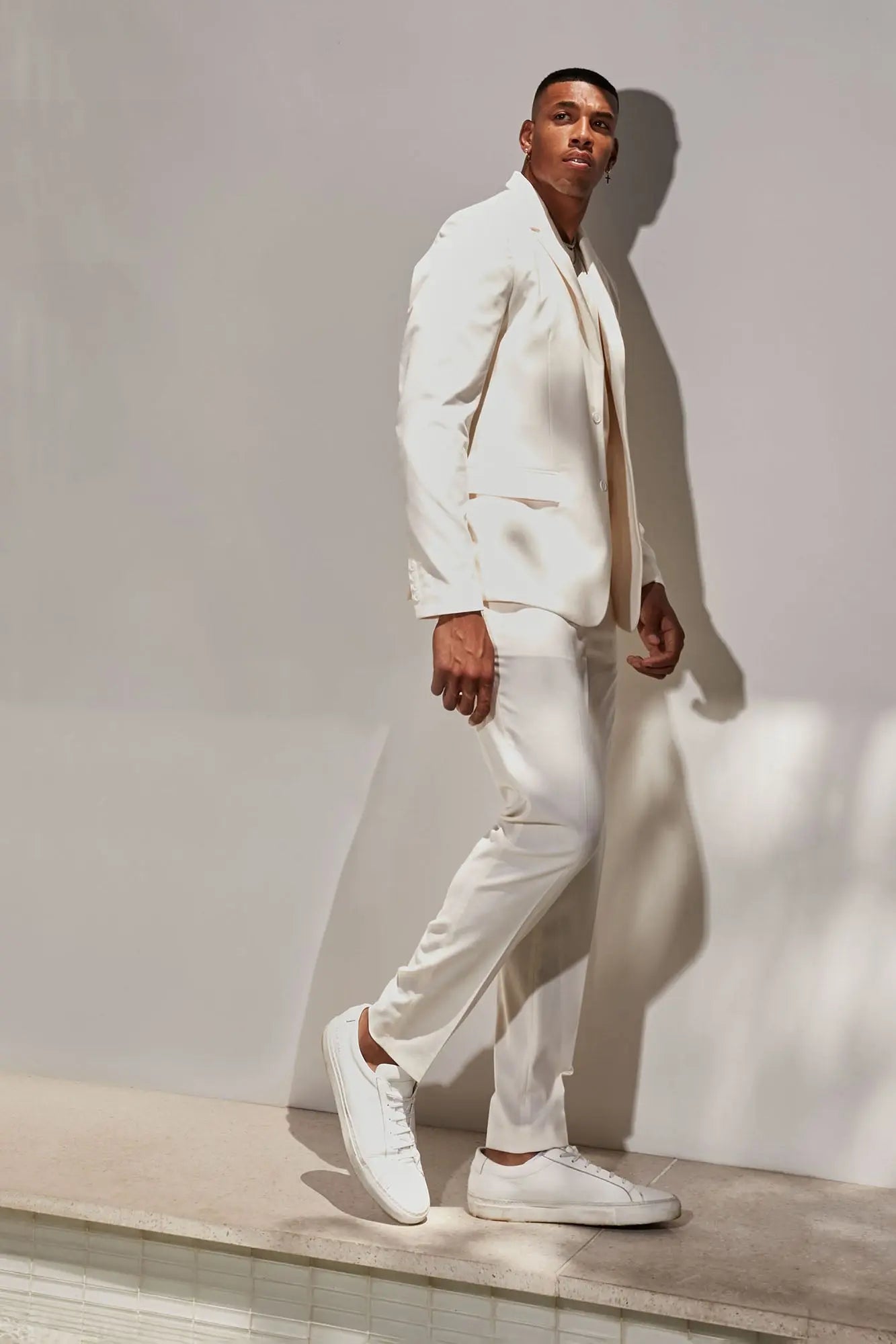 The Modern Stretch Slim Trouser - Off White Fashion Nova