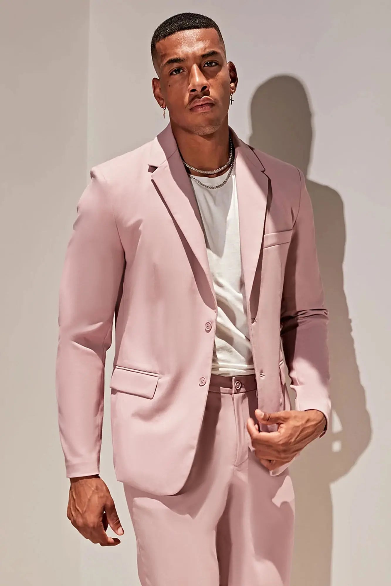 The Modern Stretch Suit Jacket - Mauve Fashion Nova