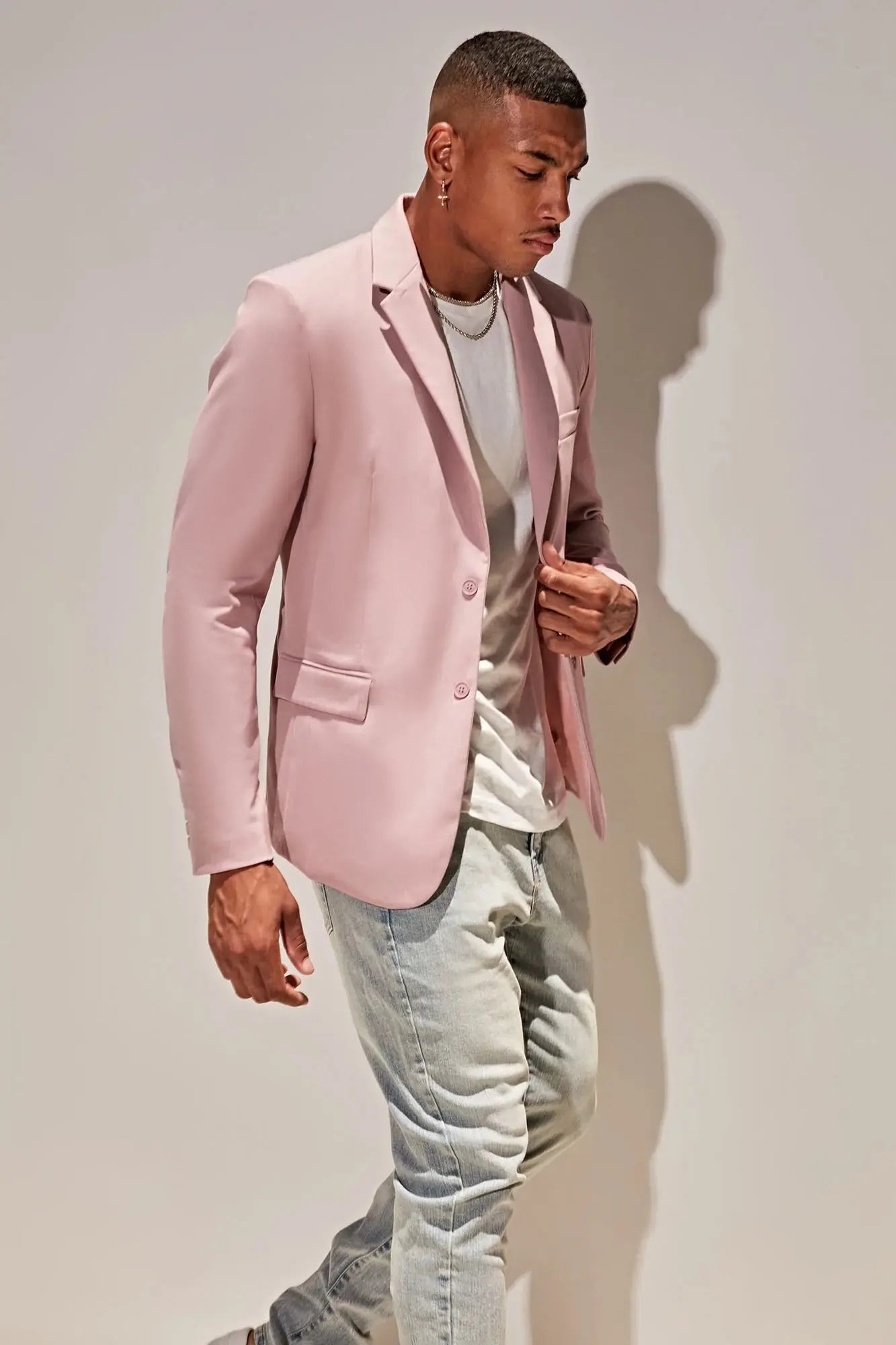The Modern Stretch Suit Jacket - Mauve Fashion Nova