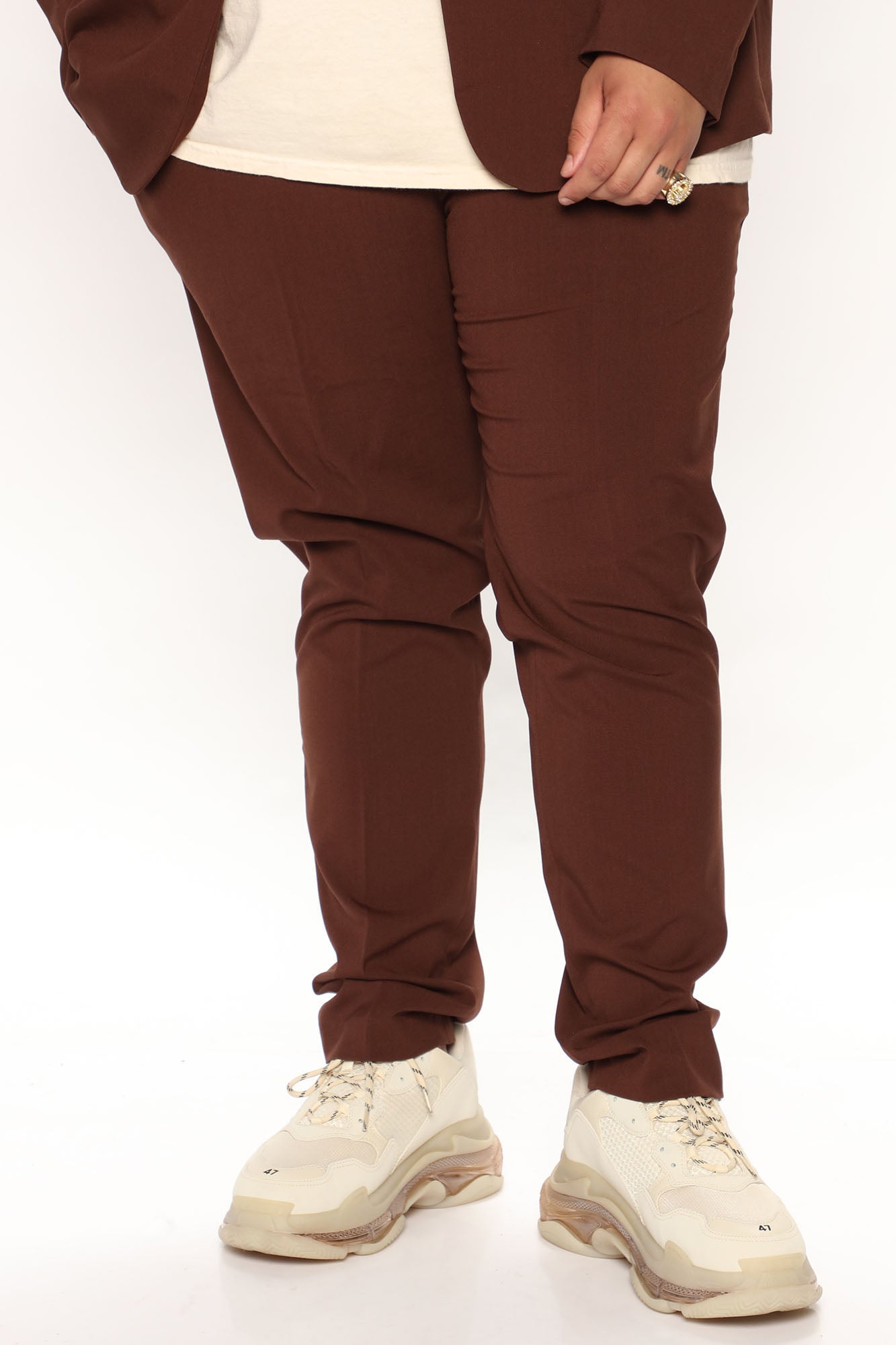 The Modern Stretch Slim Trouser - Brown Fashion Nova