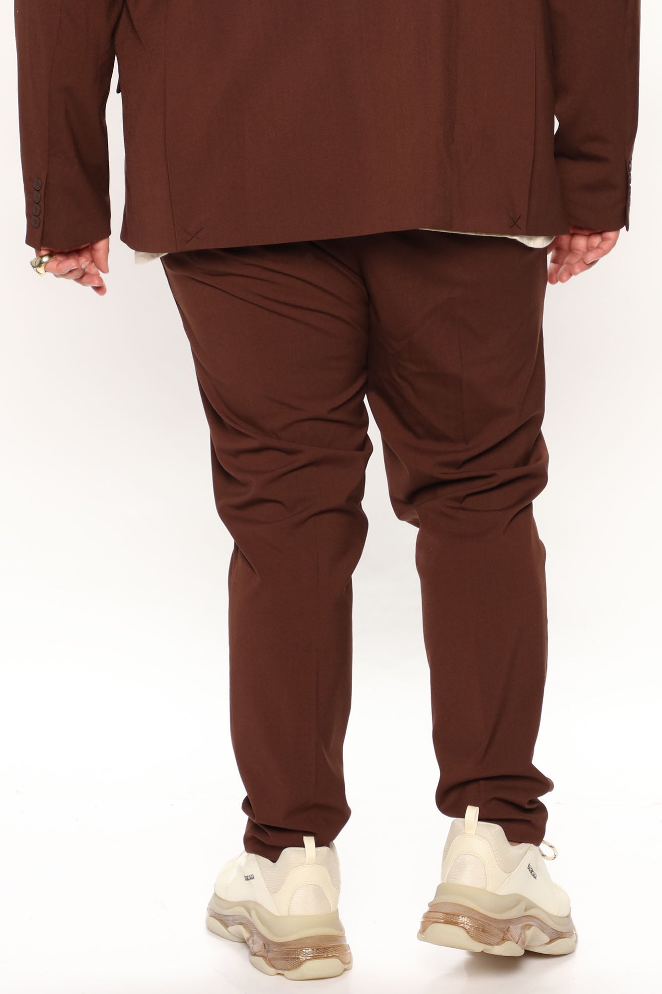 The Modern Stretch Slim Trouser - Brown Fashion Nova