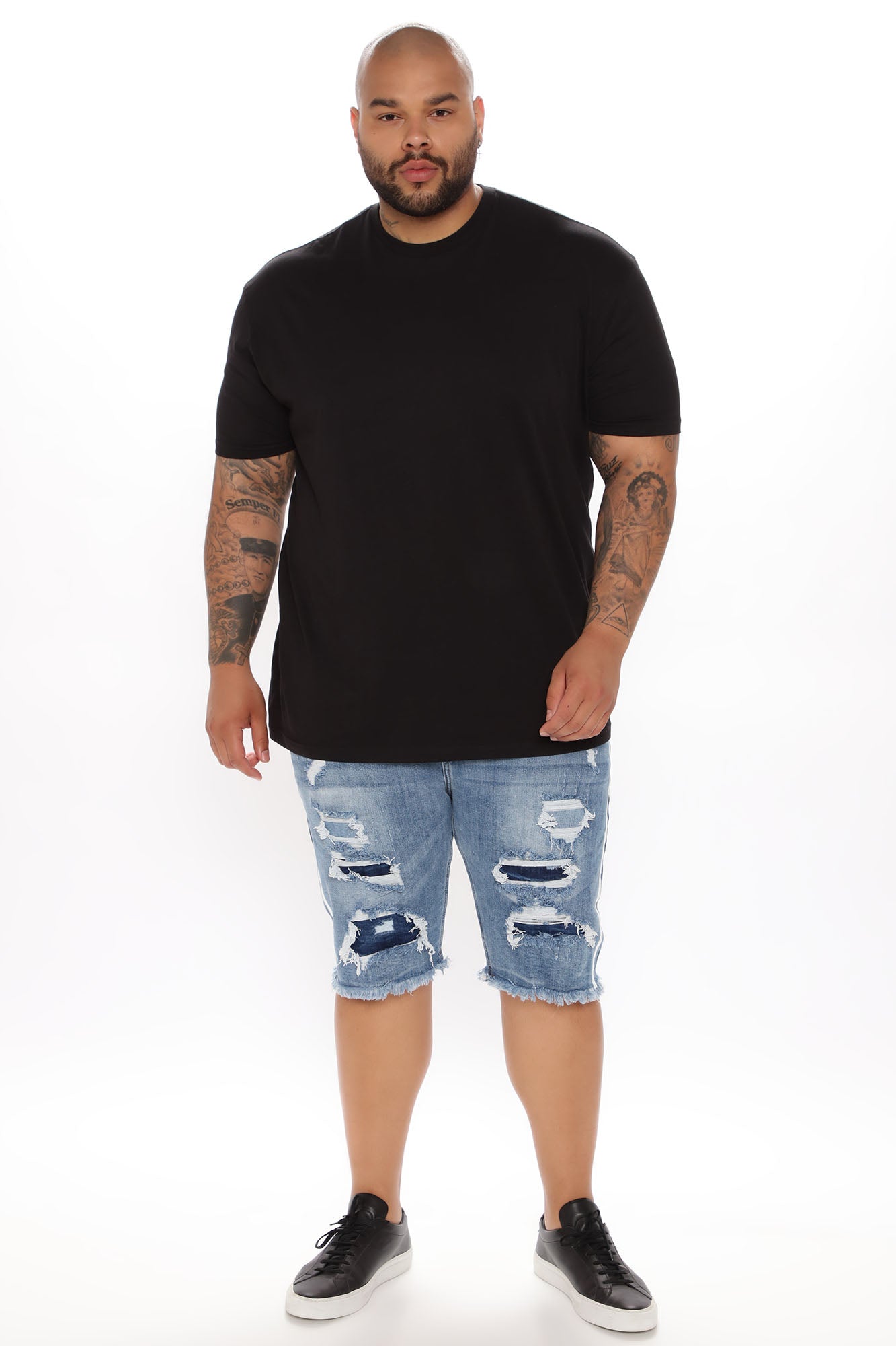Picture Me Rollin Striped Denim Shorts - MediumWash Fashion Nova