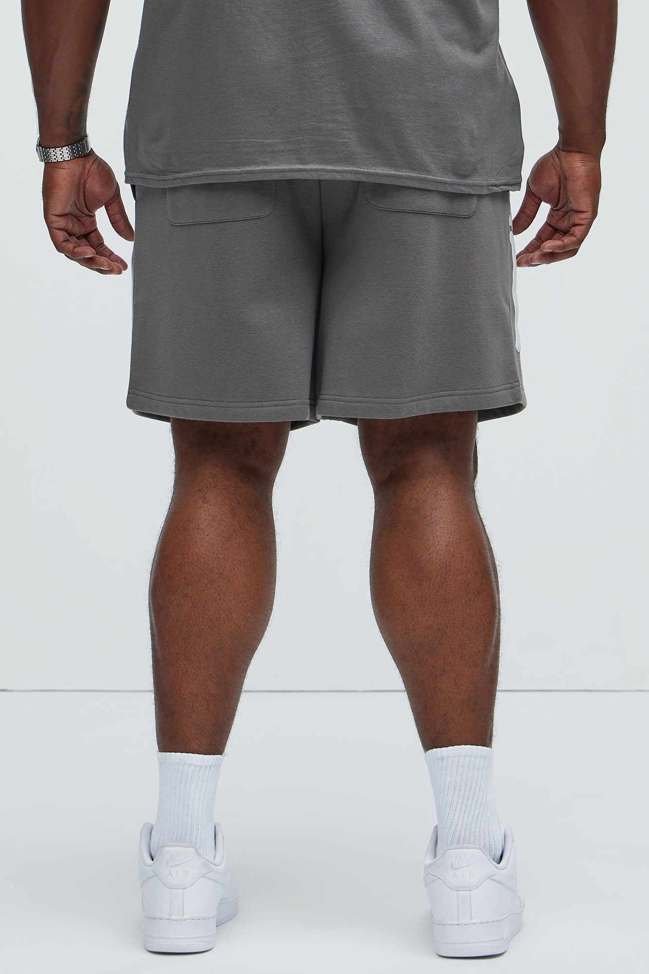 Tyson Bones Relaxed Shorts - Charcoal Fashion Nova