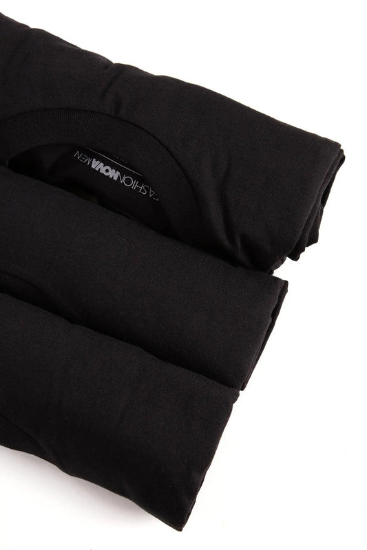 FN Essential Crew Tees 3 Pack - Black Fashion Nova