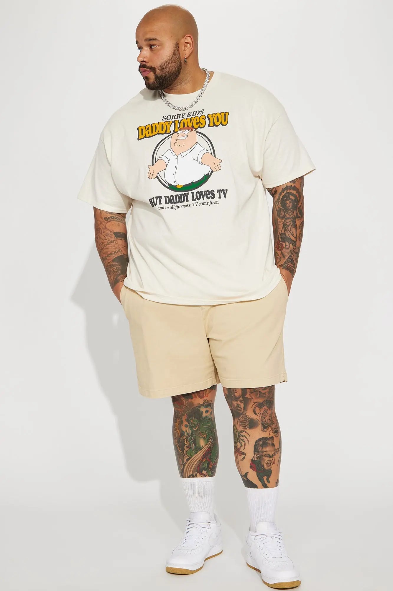 Twill Volley Shorts - Khaki Fashion Nova