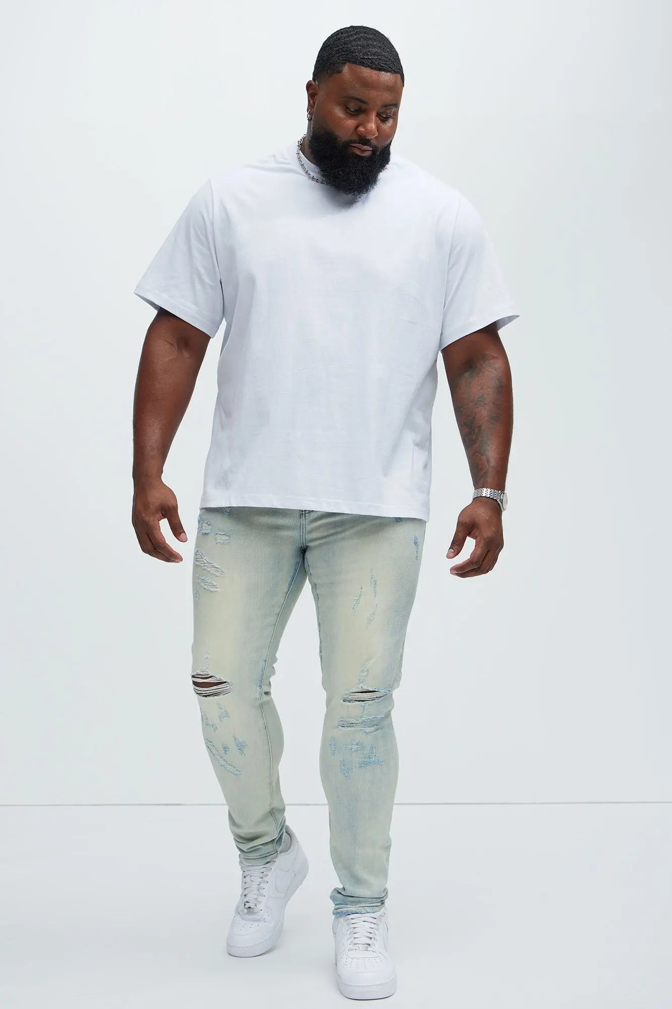 Oversized Heavyweight Tee 240GSM - White Fashion Nova