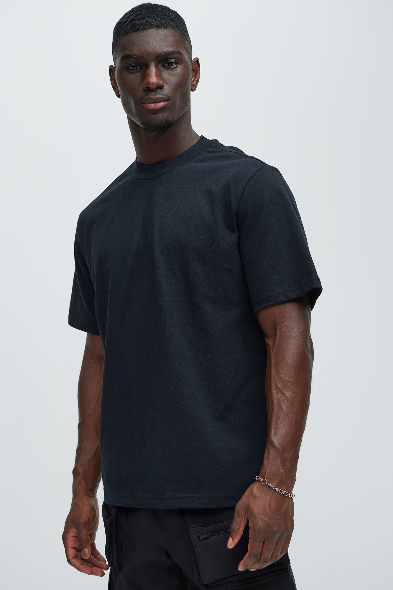 Oversized Heavyweight Tee 240GSM - Black Fashion Nova