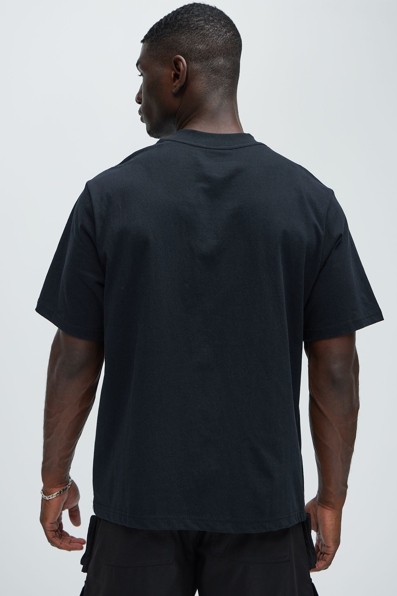 Oversized Heavyweight Tee 240GSM - Black Fashion Nova