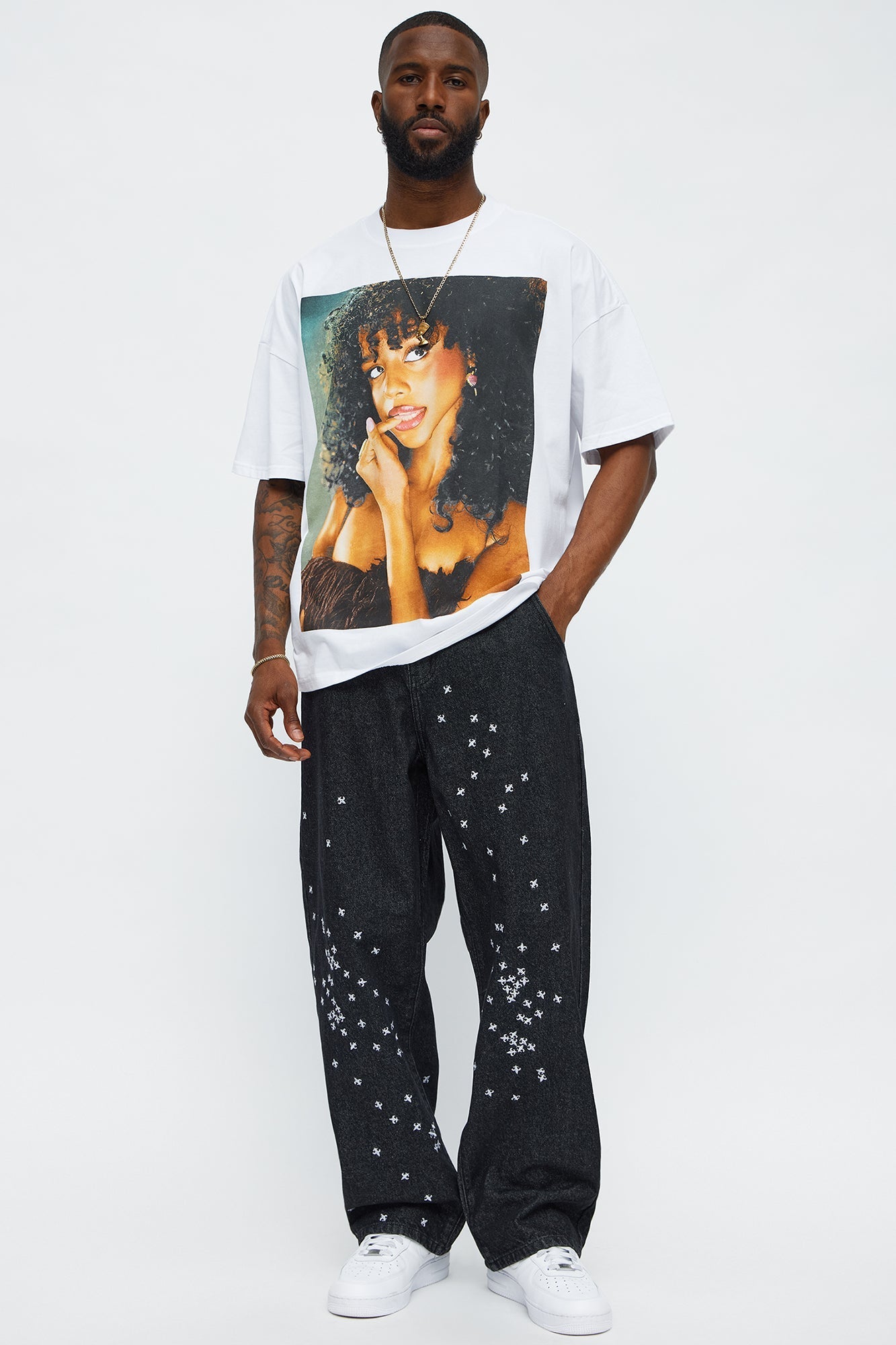 Tyla Truth Or Dare Oversized Short Sleeve Tee - White Fashion Nova
