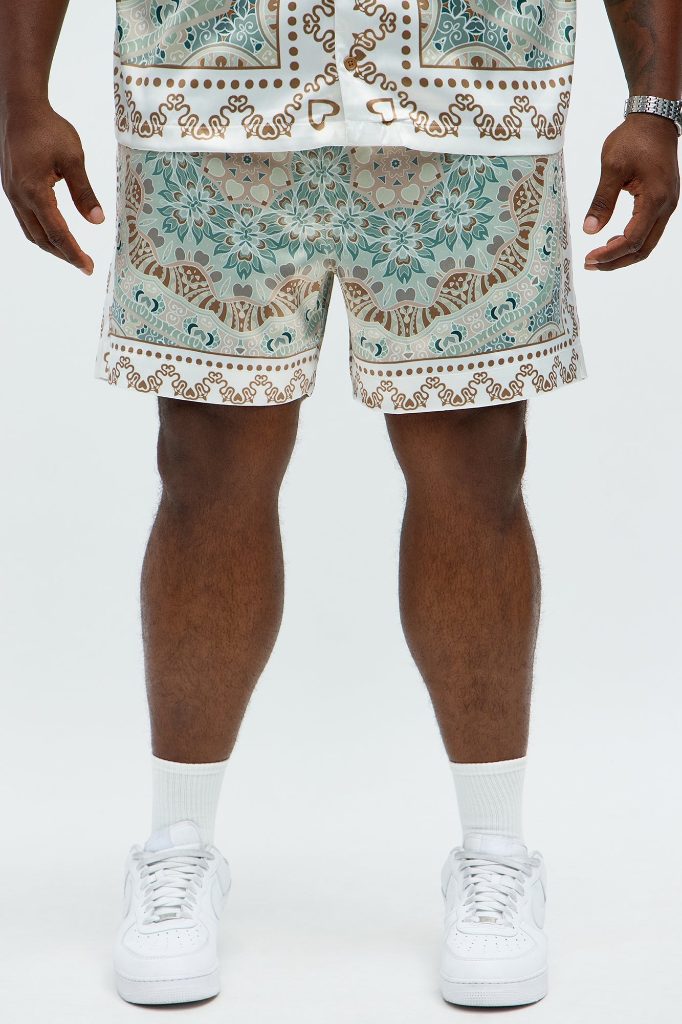Green Love Short - Sage/combo Fashion Nova