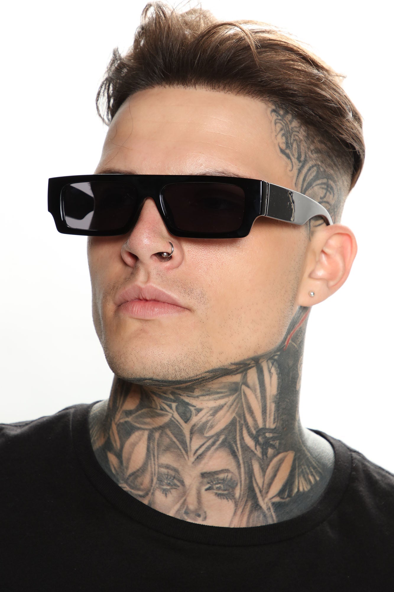 Lean With It Sunglasses - Black Fashion Nova