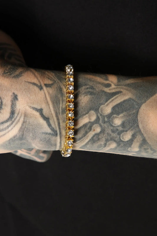 Tennis Bracelet - Gold Fashion Nova