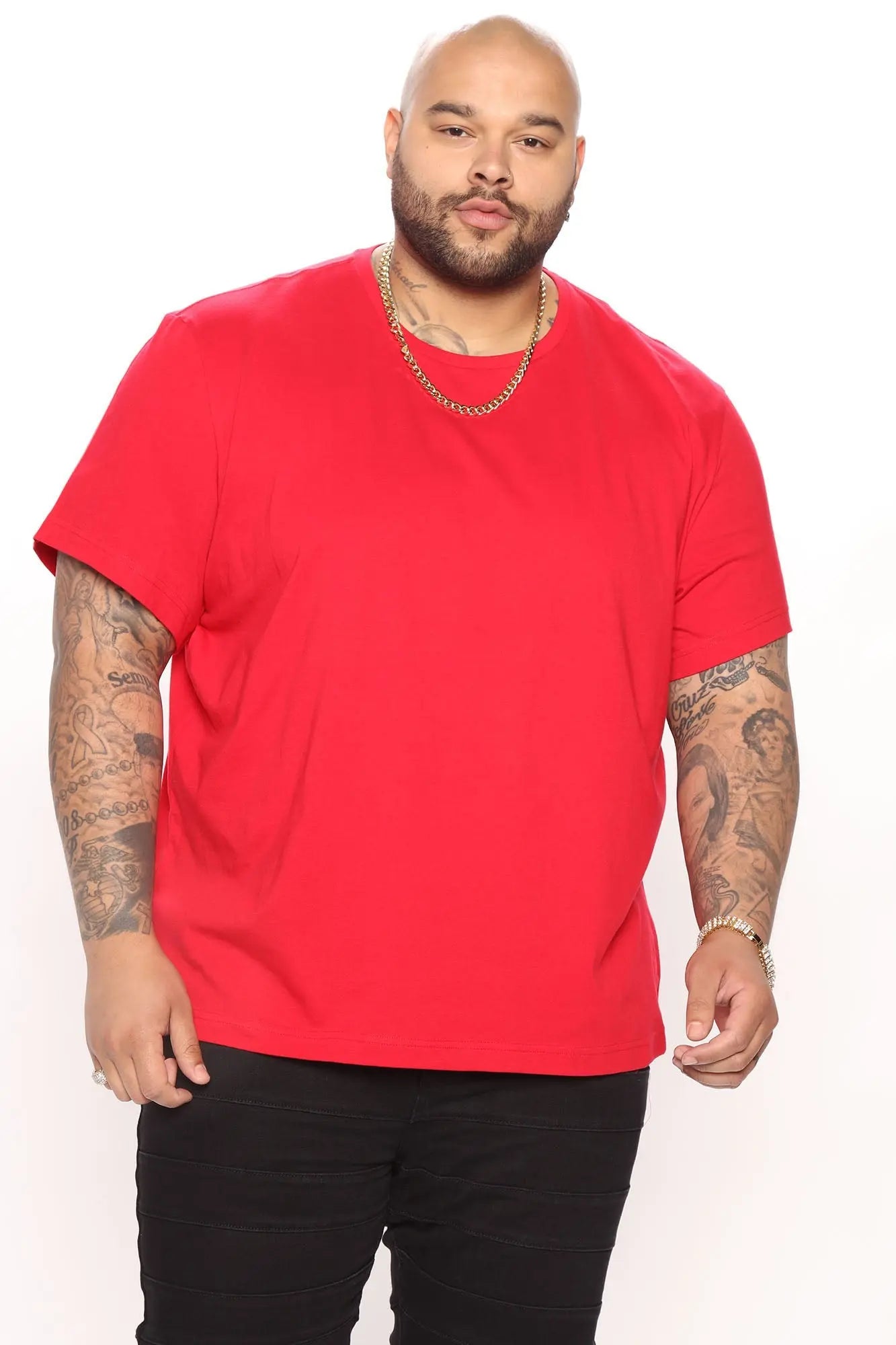 Classic Lightweight Tee - Red Fashion Nova