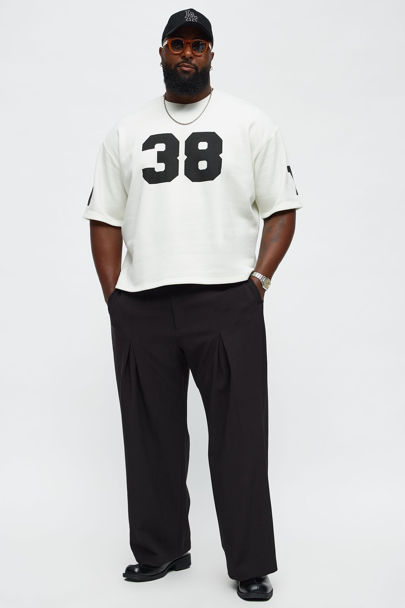 Athletic Oversized Tee - White Fashion Nova