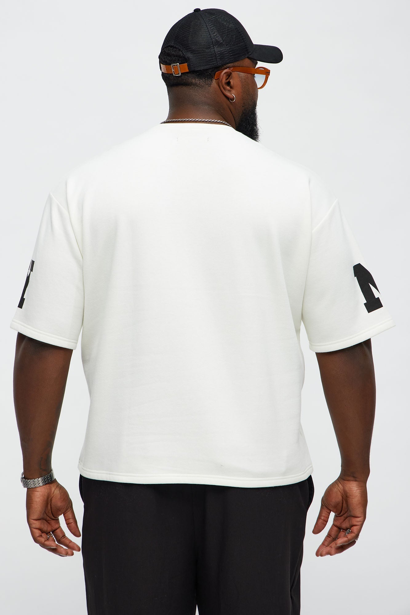 Athletic Oversized Tee - White Fashion Nova