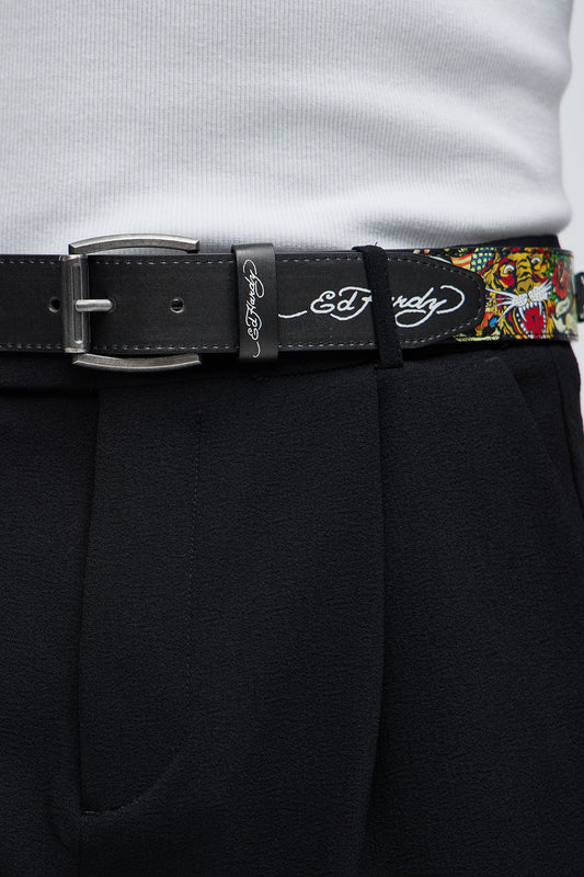 Ed Hardy Skull Belt - Black Fashion Nova