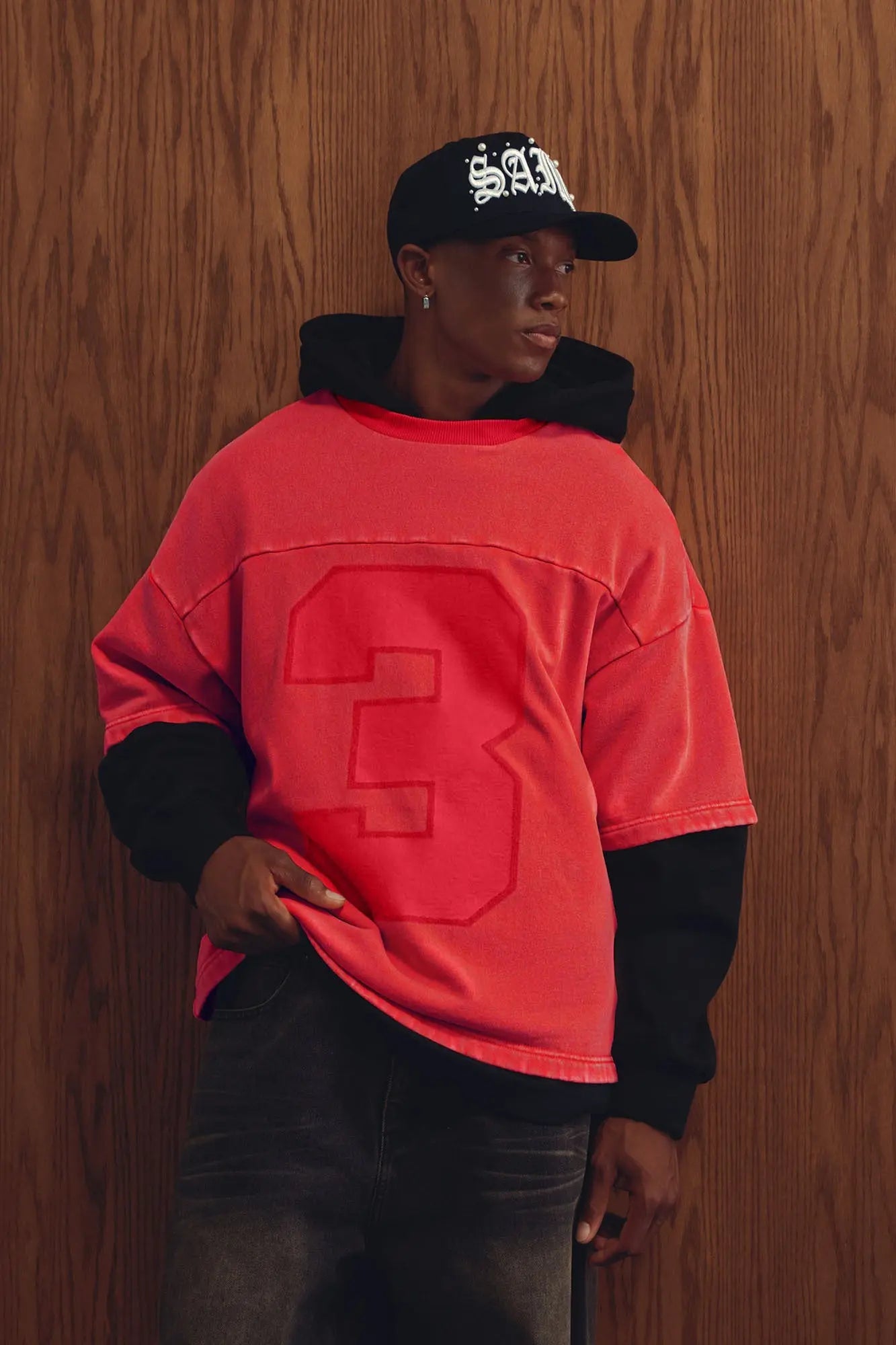 Kyle Oversized Tee - Red Fashion Nova