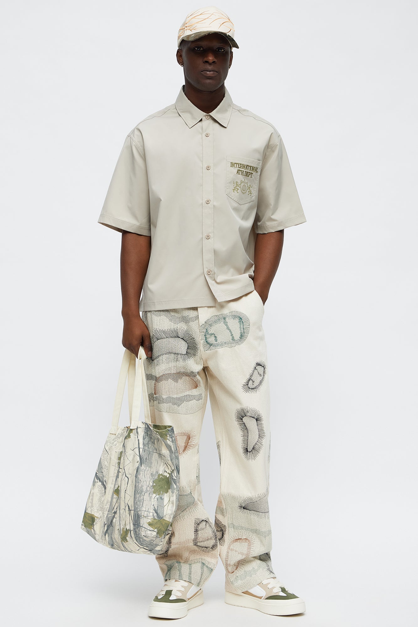 Century Repaired Baggy Jeans - Off White Fashion Nova