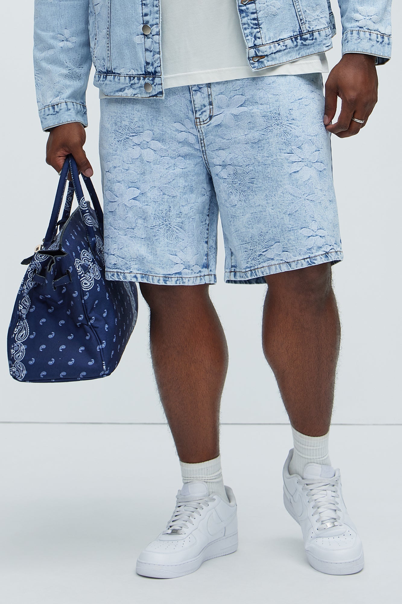 Kenneth Relaxed Denim Shorts - Light Wash Fashion Nova