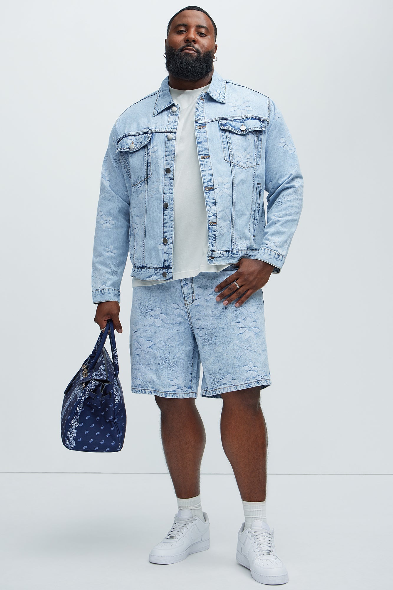 Kenneth Relaxed Denim Shorts - Light Wash Fashion Nova