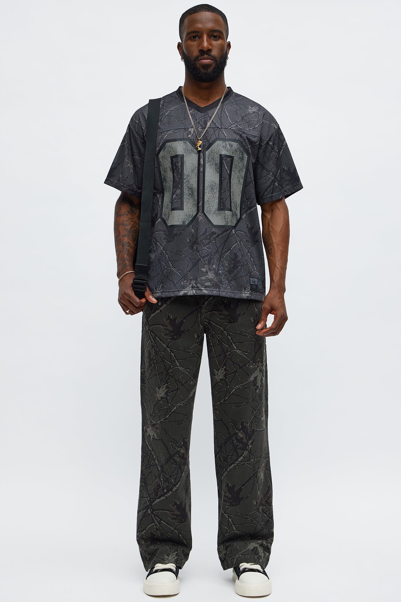 Straight Woodland Mirage Carpenter Pants - Black Wash Fashion Nova