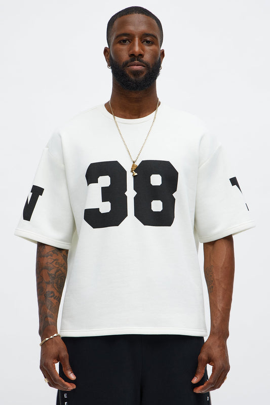 Athletic Oversized Tee - White Fashion Nova
