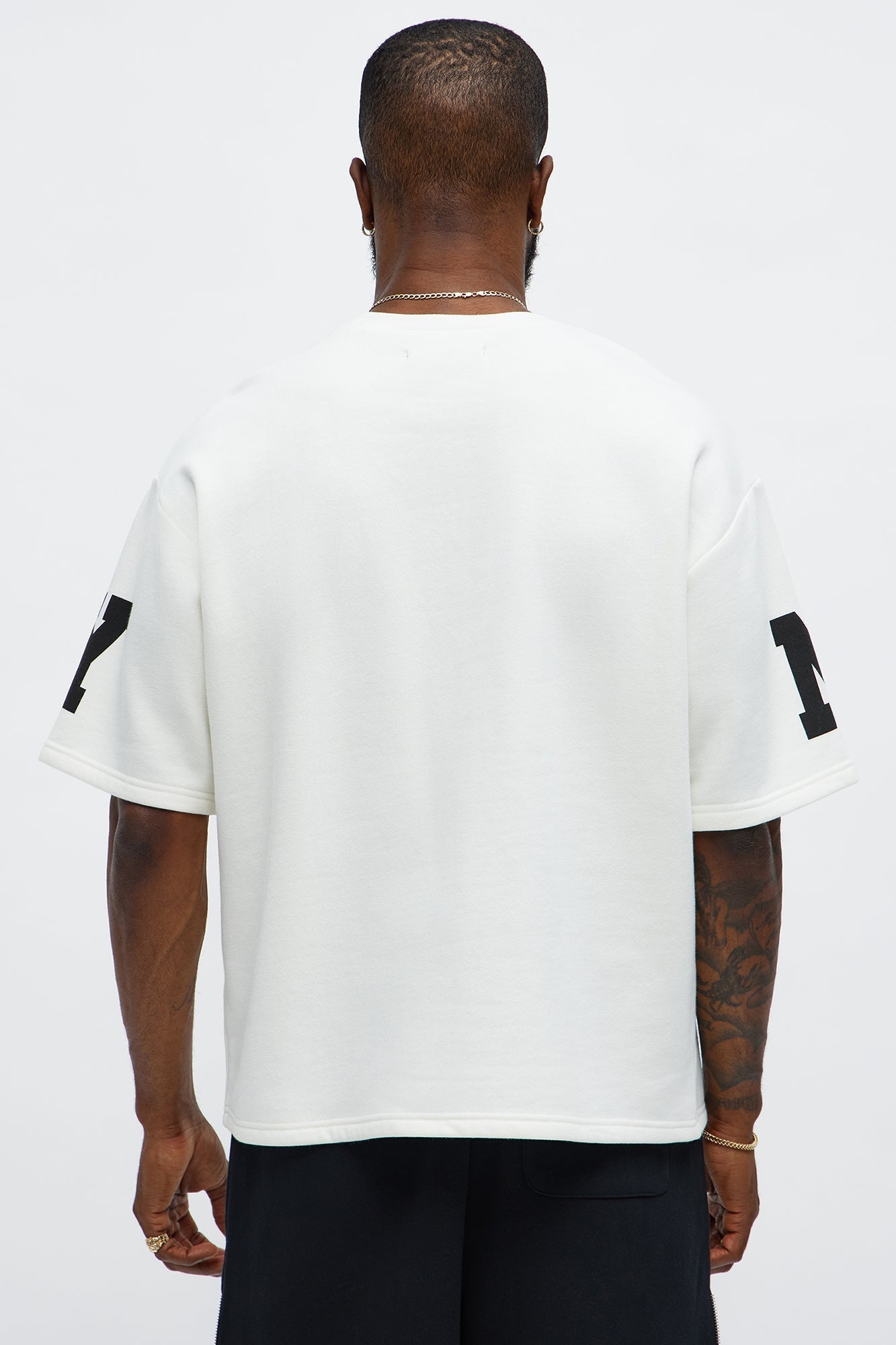 Athletic Oversized Tee - White Fashion Nova