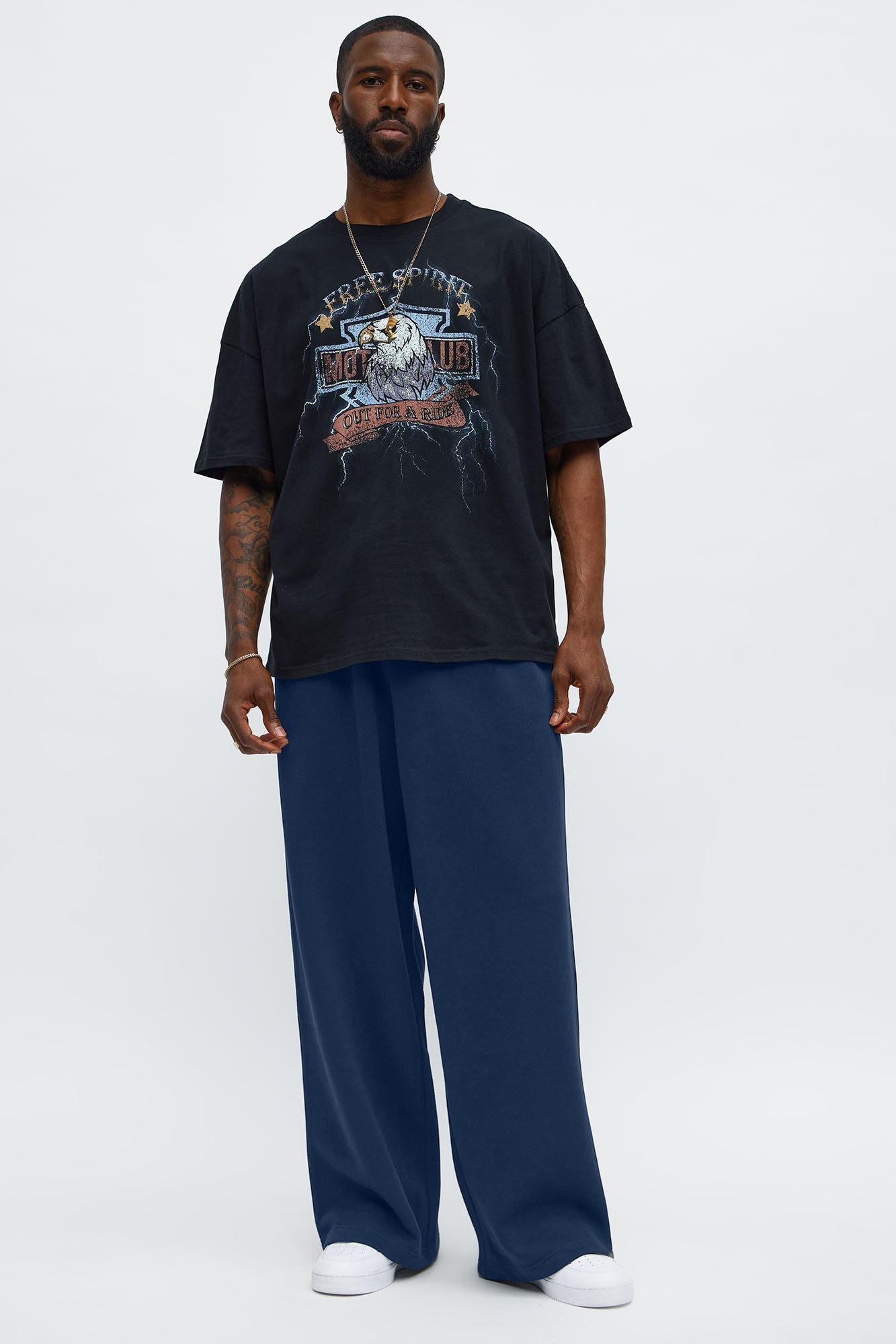 Tyson Baggy Pants - Midnight Blue Fashion Nova