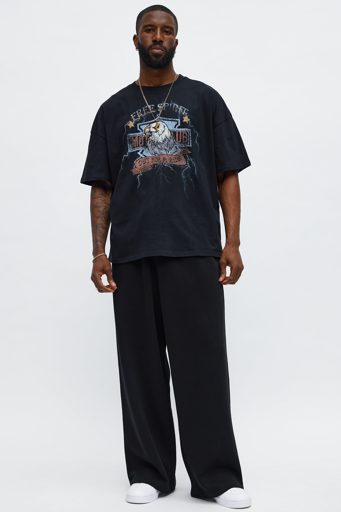 Tyson Baggy Pants - Black Fashion Nova