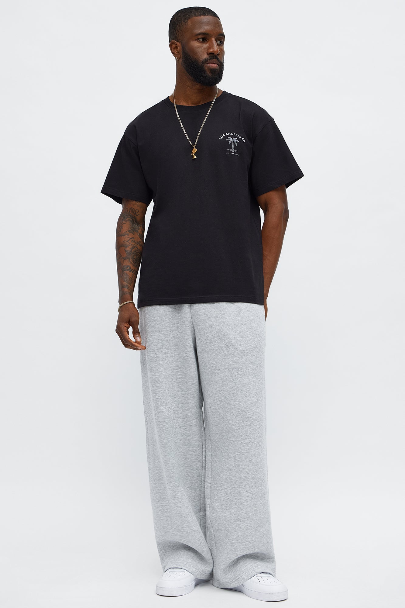 Tyson Baggy Pants - Heather Grey Fashion Nova