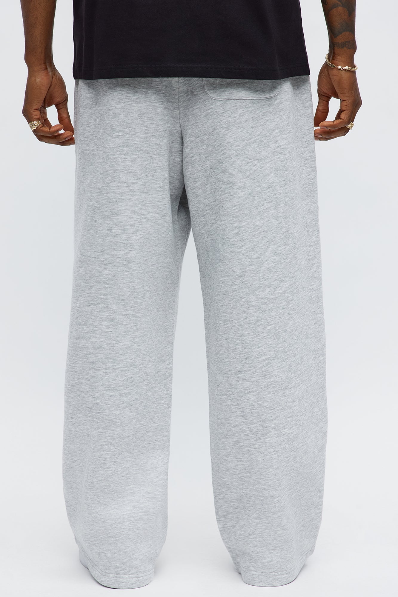 Tyson Baggy Pants - Heather Grey Fashion Nova