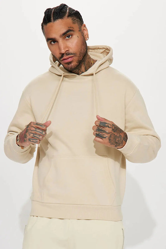 Tyson Hoodie - Tan Fashion Nova