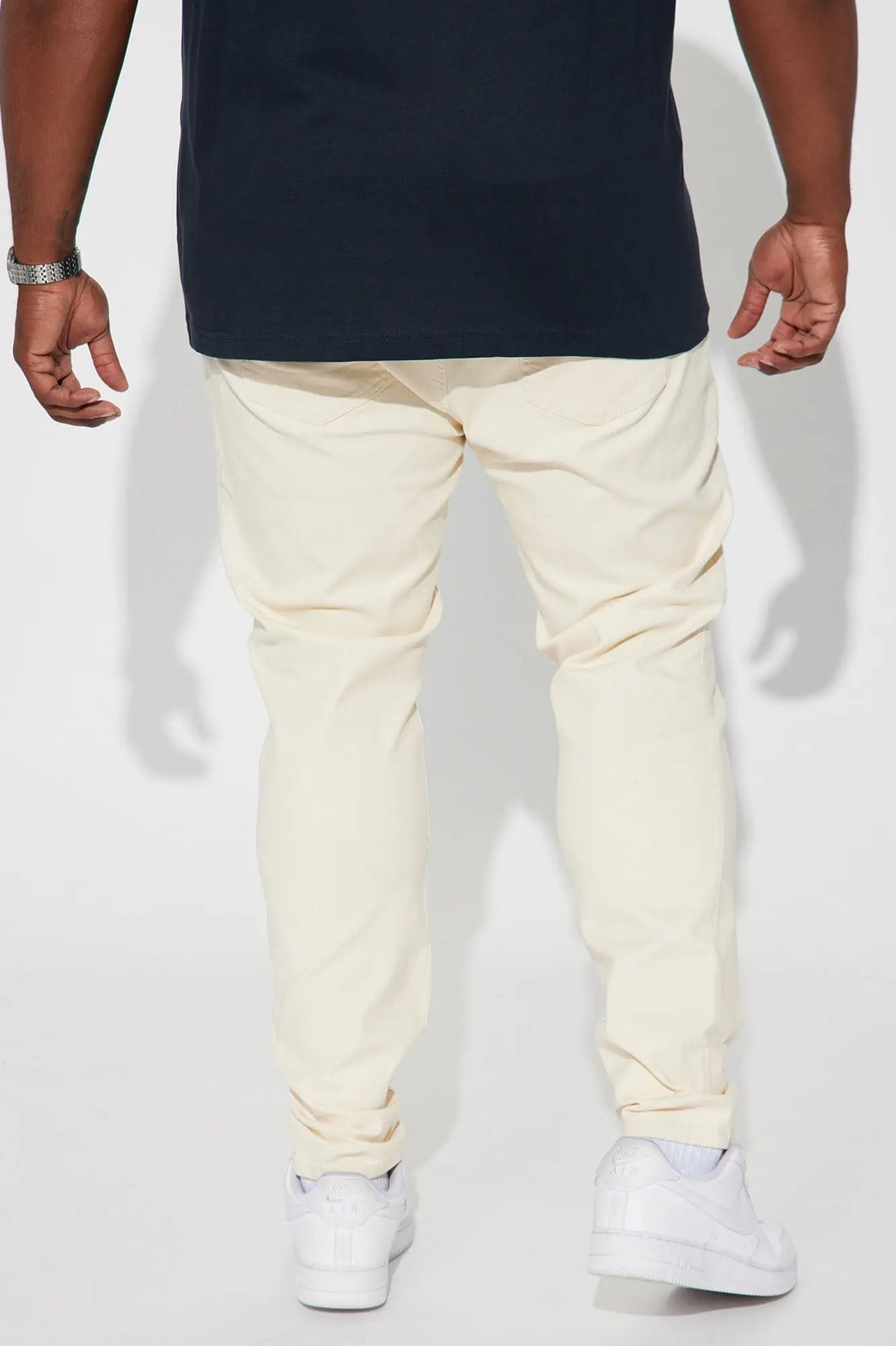 Mac Chino Skinny 5 Pocket Pants - Cream Fashion Nova