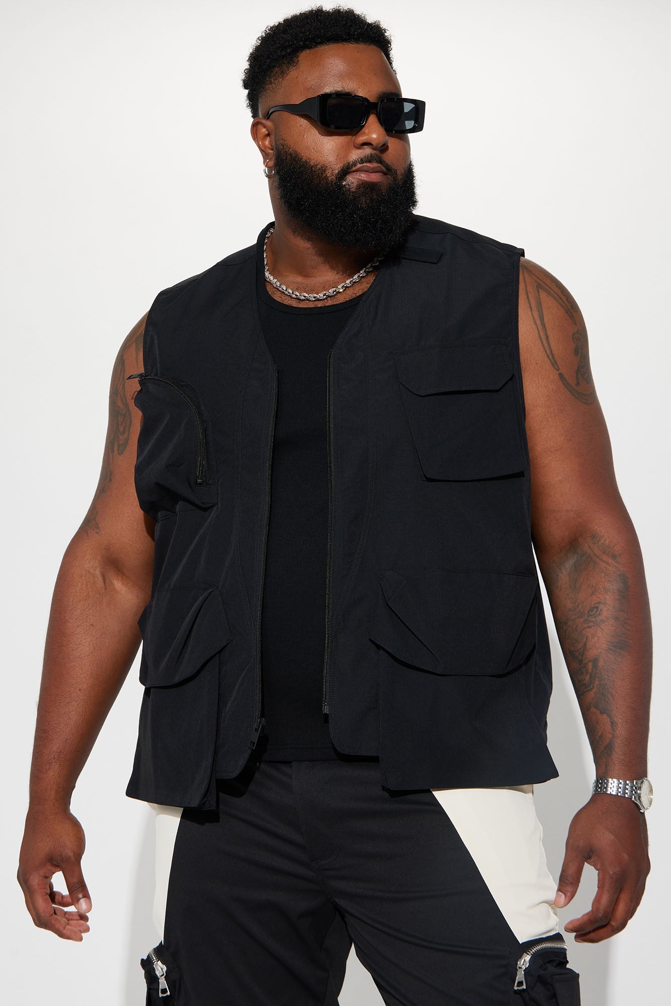 Hard To Miss Ripstop Tactical Cargo Vest - Black Fashion Nova