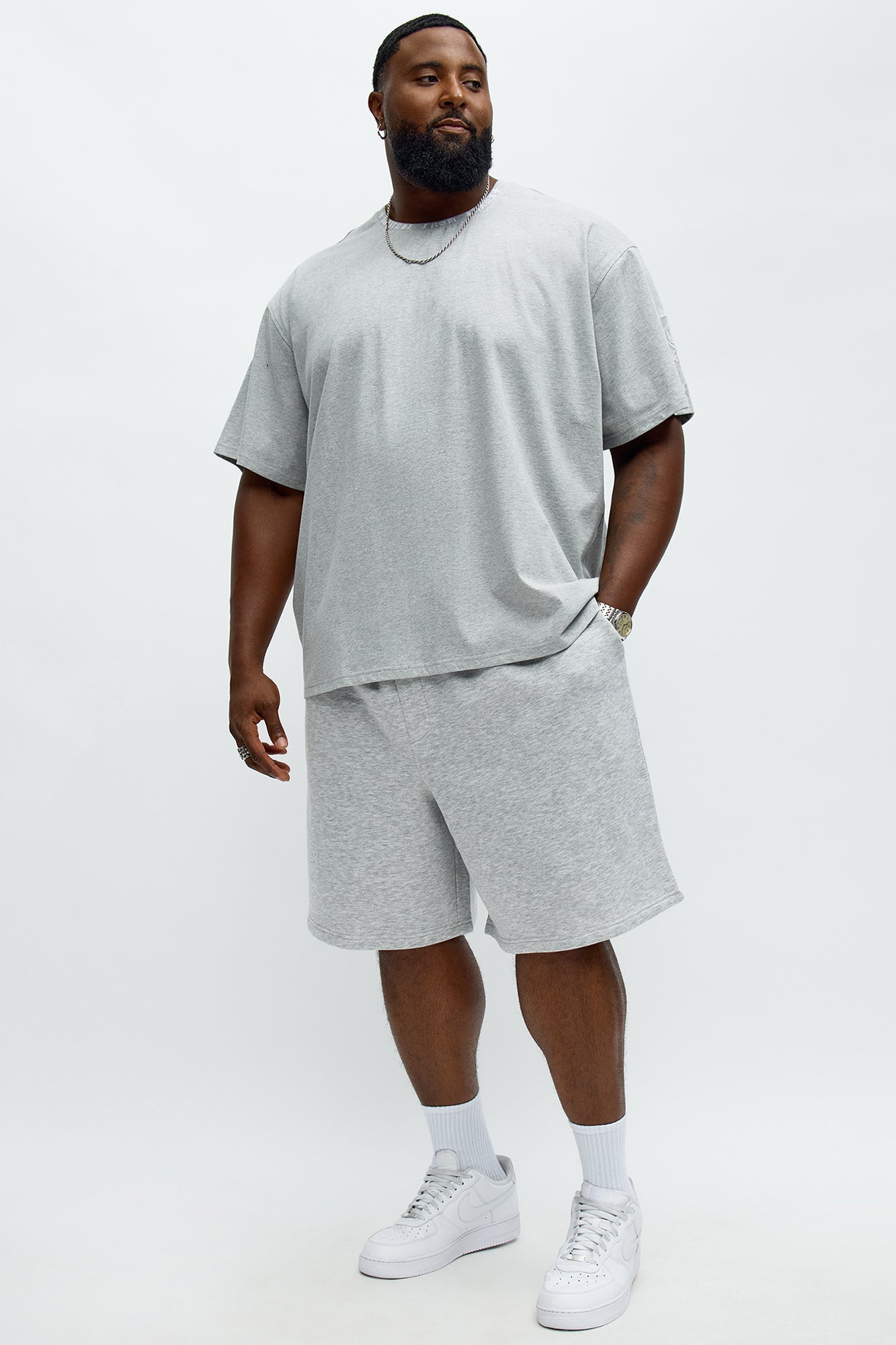 Tyson Loose Fit Shorts - Heather Grey Fashion Nova