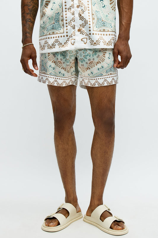 Green Love Short - Sage/combo Fashion Nova