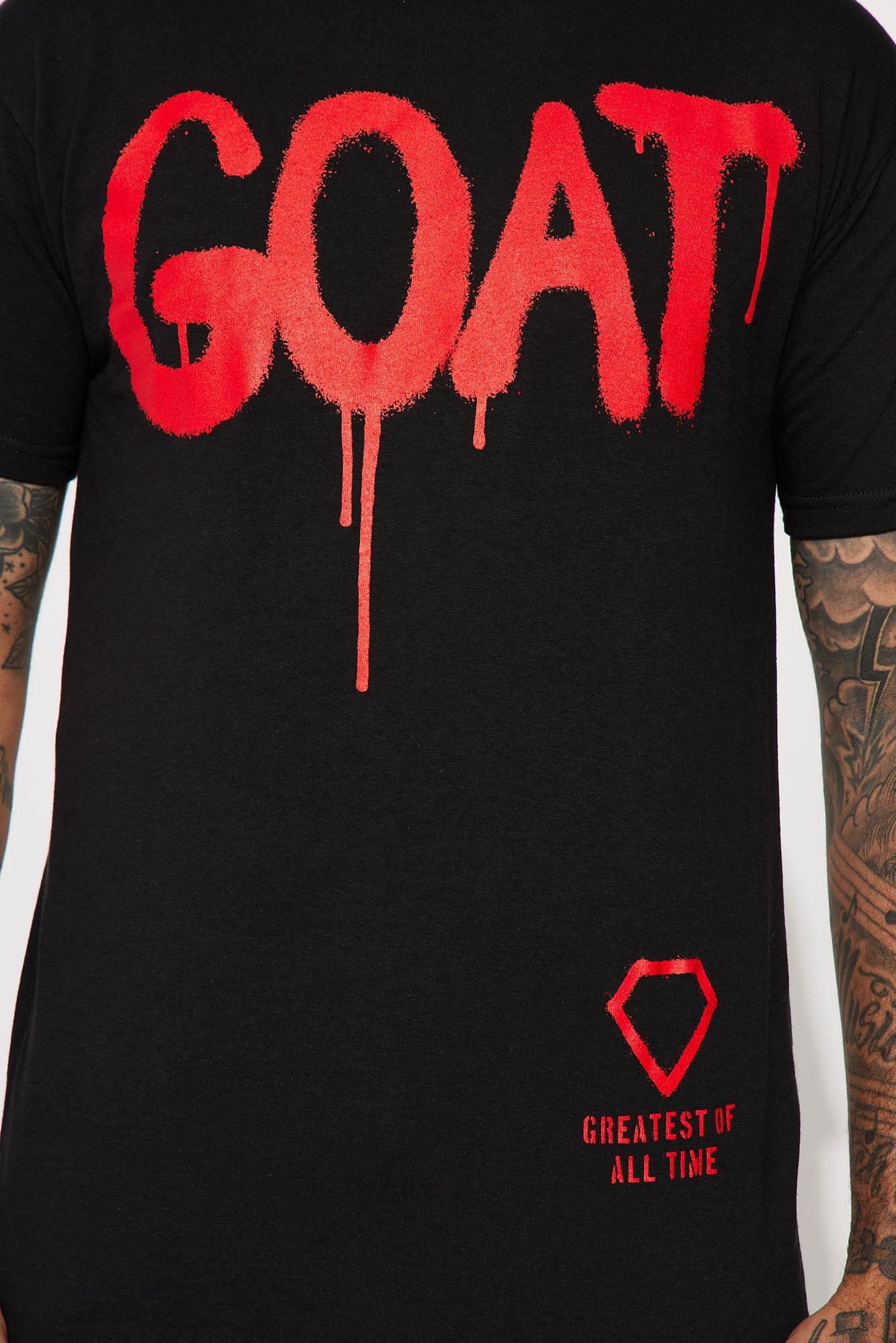 Diamond Goat Short Sleeve Tee - Black Fashion Nova