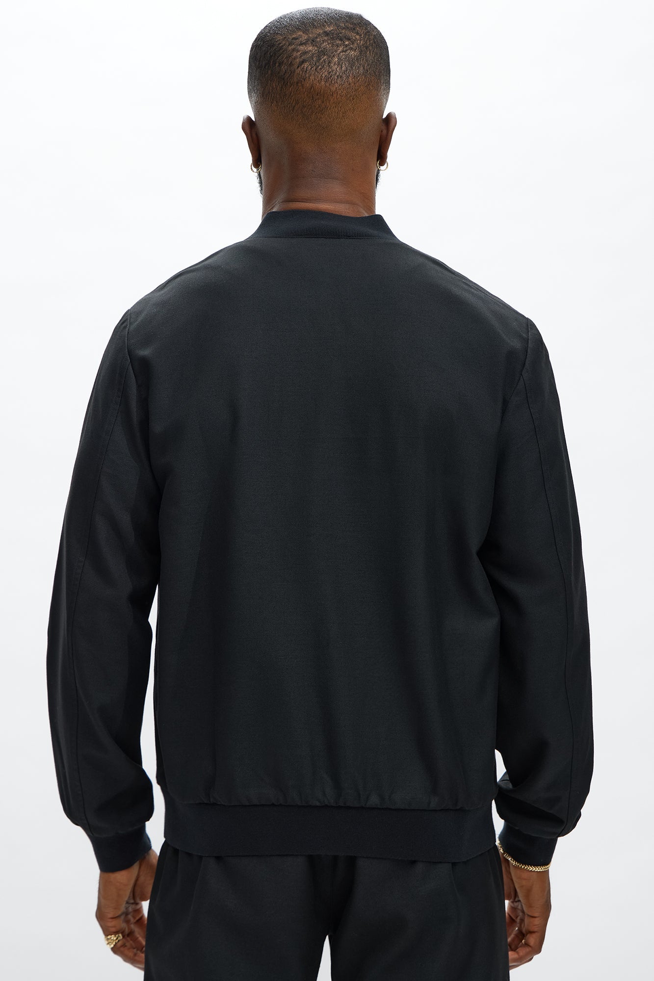 Slim Modern Two-Way Zipper Everyday Bomber - Black Fashion Nova