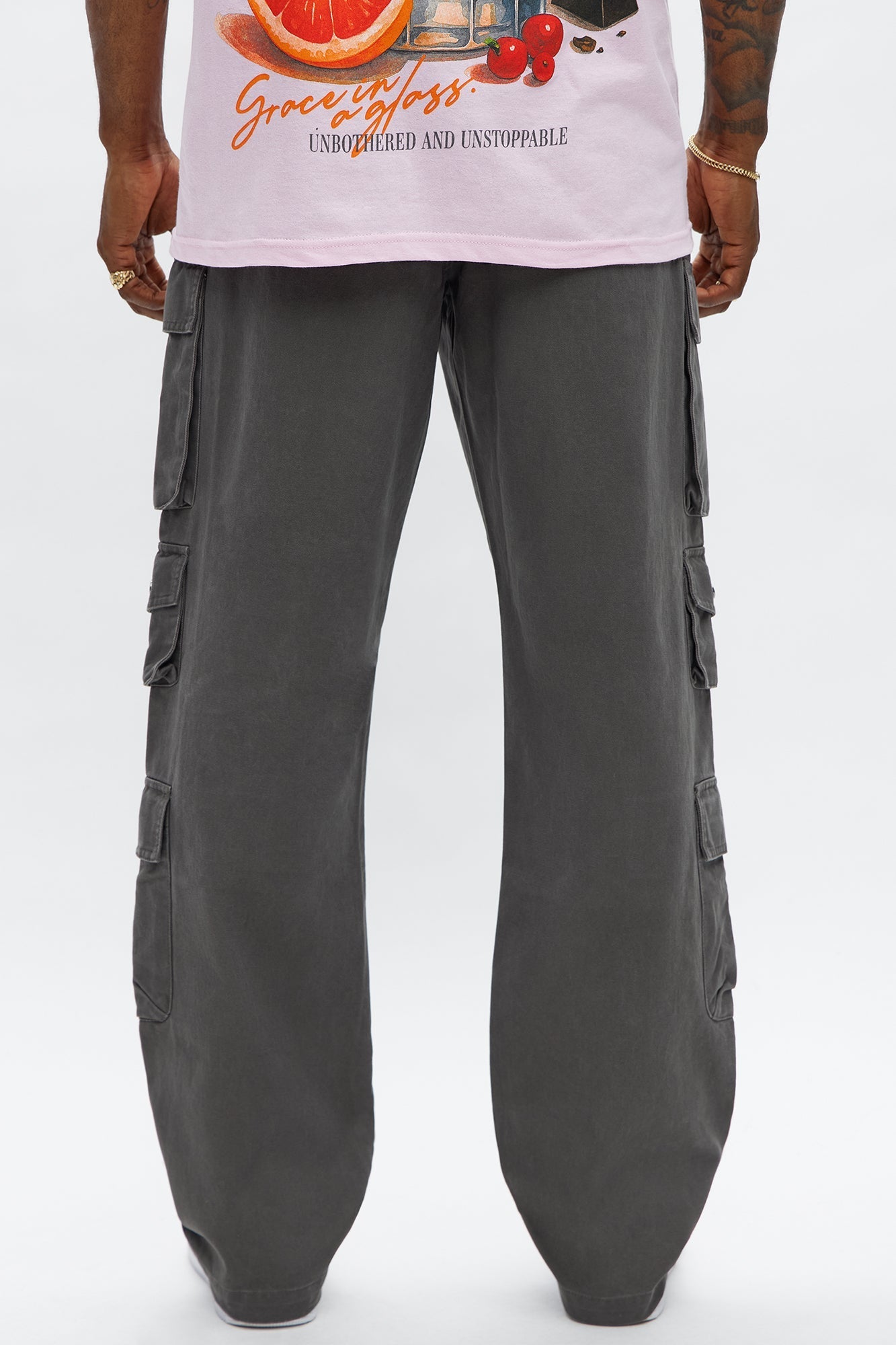 Straight Void Runner Cargo Pants - Charcoal Fashion Nova