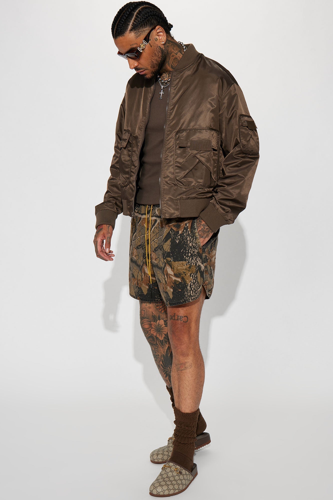 Huntsville Warmup Shorts - Camouflage Fashion Nova