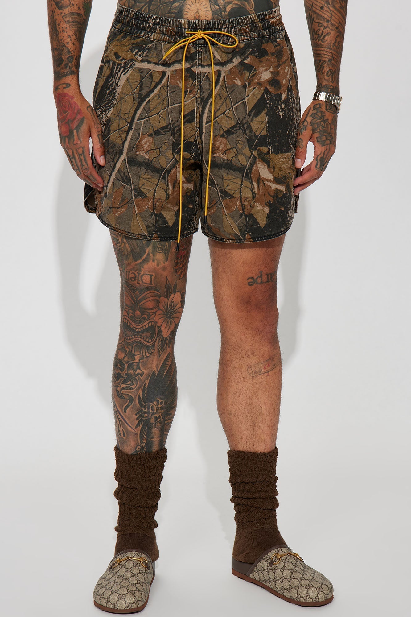 Huntsville Warmup Shorts - Camouflage Fashion Nova